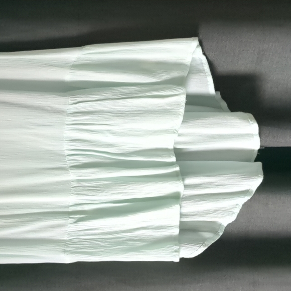 Sim and Sam Sleeveless Seplum Sea Foam Top S - Picture 3 of 5